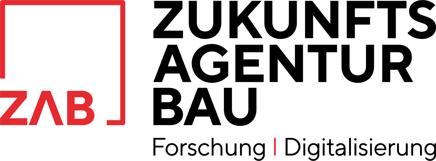 Diese Grafik zeigt ein Logo mit rotem Rahmen und der Schrift "ZAB ZukunftsAkademie Betriebe".